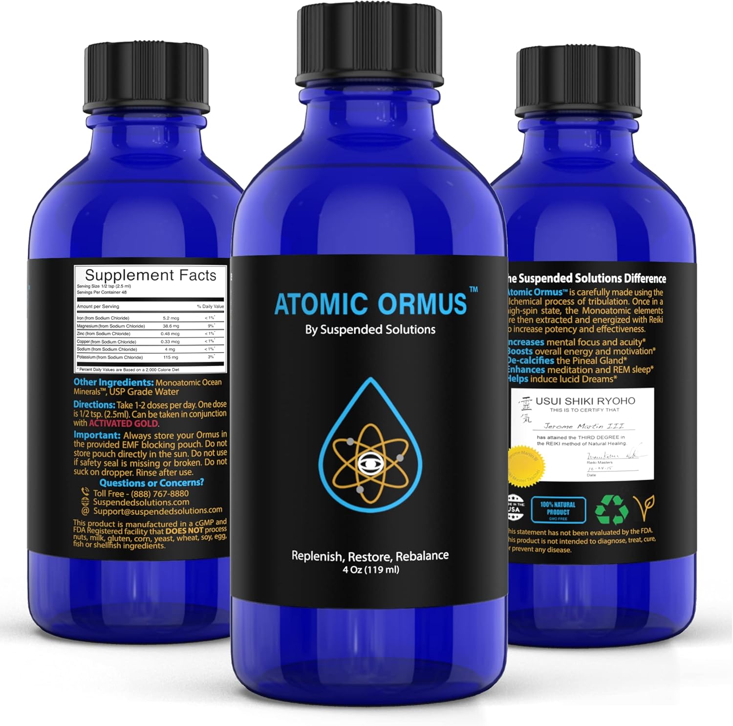 Atomic Ormus Gold Website